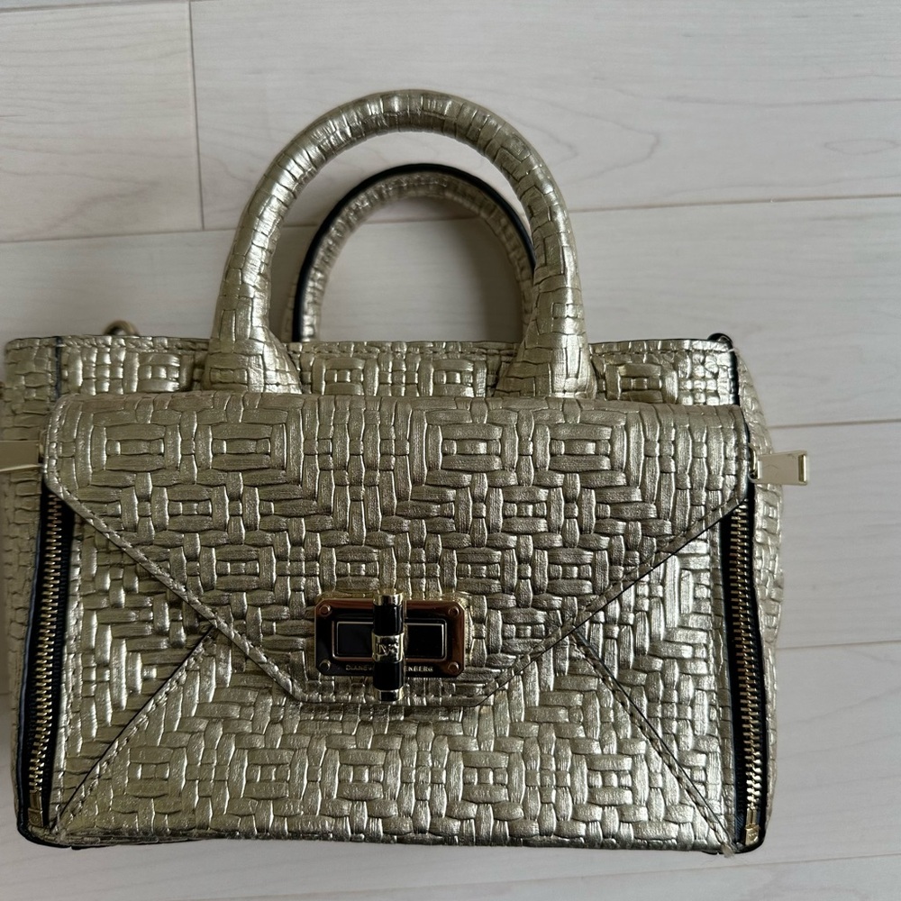 Diane Von Furstenberg Metallic Gold Mini Bag